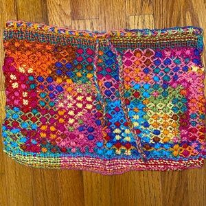 Hand Crafted Handmade Colorful Crochet Micro Mini Skirt Boho Festival Good Vibes